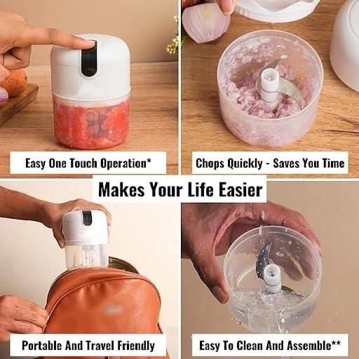 Mini Electric Meat/Garlic Chopper – Fast, Portable & Effortless Food Prep