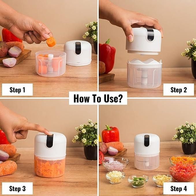 Mini Electric Meat/Garlic Chopper – Fast, Portable & Effortless Food Prep