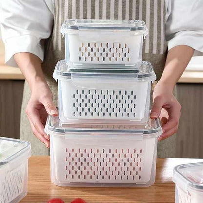 "Airtight Kitchen Food Storage Containers – Pack of 2 for Fresh, Organized Storage"
